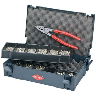 KNIPEX 979005 Lisovací sortiment s kleštěmi na koncové dutinky